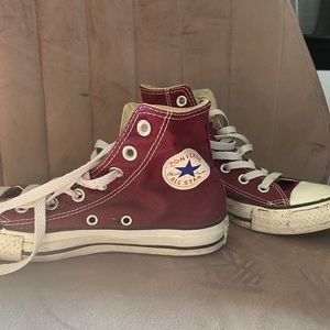 Burgundy Converse